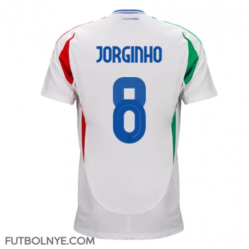 Camiseta Italia Jorginho Frello #8 Visitante Equipación Eurocopa 2024 manga corta